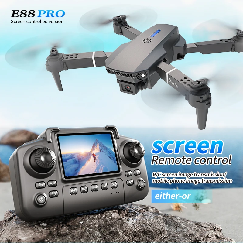 Professional E88 PRO Drone wit - огляд і ціна Drone Camera Hd