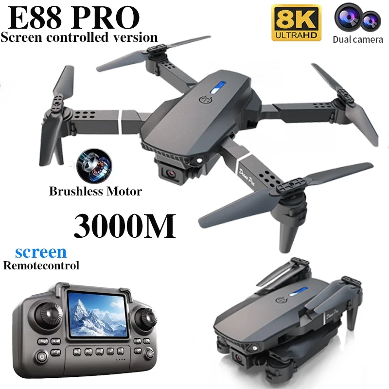 Professional E88 PRO Drone wit - огляд і ціна Drone Camera Hd