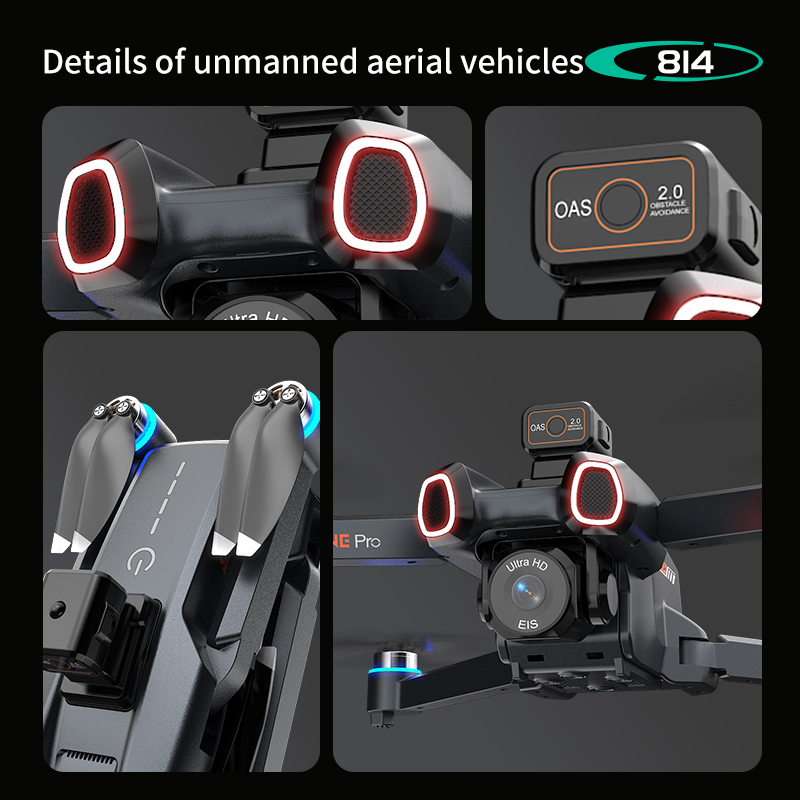814 drone profissional 4K HD C - огляд і ціна Drone Camera With Gimbal